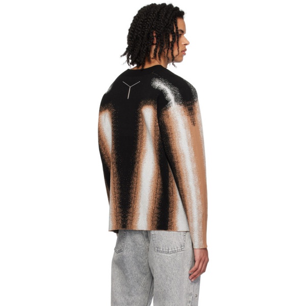  와이프로젝트 Y/Project Black & Brown Gradient Sweater 241893M201002