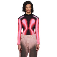 와이프로젝트 Y/Project Black & Pink Gradient Sweater 241893M201007
