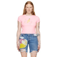 안나수이 Anna Sui Pink Mermaid T-Shirt 241894F110010