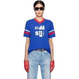 안나수이 Anna Sui SSENSE Exclusive Blue T-Shirt 241894M213003