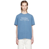 세러데이 뉴욕시티 Saturdays NYC Blue Miller T-Shirt 241899M213015
