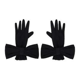 슈슈통 SHUSHU/TONG SSENSE Exclusive Black Bow Gloves 241901F012000