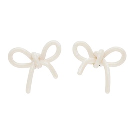 슈슈통 SHUSHU/TONG SSENSE Exclusive 오프화이트 Off-White YVMIN 에디트 Edition Bow Earrings 241901F022030