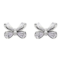 슈슈통 SHUSHU/TONG Silver Butterfly Flower Stud Earrings 241901F022031