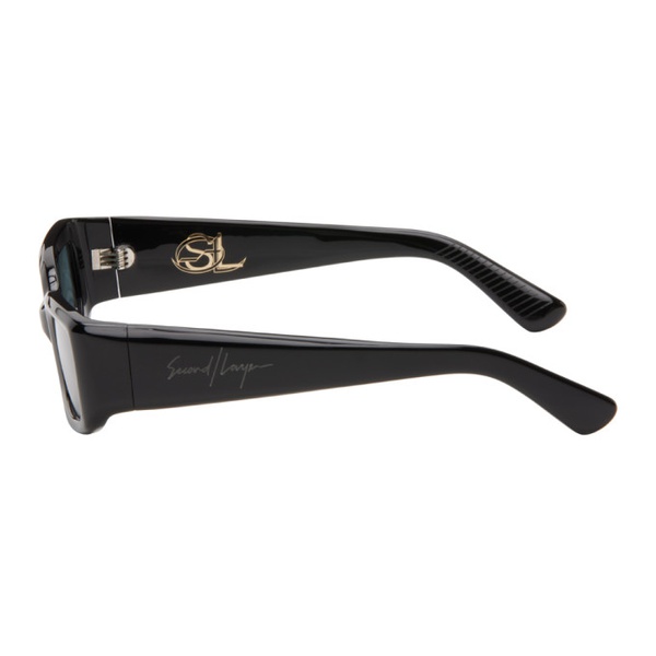  세컨드 레이어 Second/Layer Black The Rev Sunglasses 241902M134001