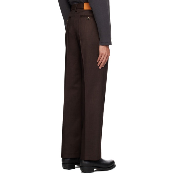  세컨드 레이어 Second/Layer Brown Relaxed Primo Trousers 241902M191002