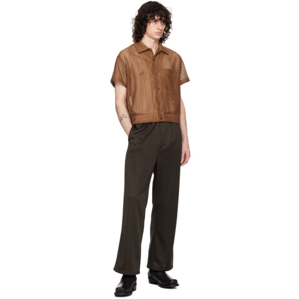  세컨드 레이어 Second/Layer Brown Indio Shirt 241902M192000