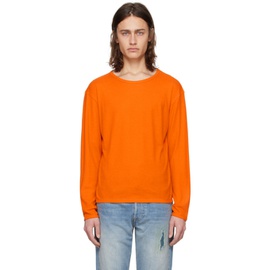 세컨드 레이어 Second/Layer Orange Dias Cortes Long Sleeve T-Shirt 241902M213004