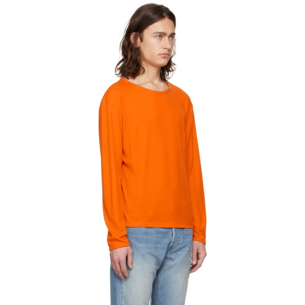  세컨드 레이어 Second/Layer Orange Dias Cortes Long Sleeve T-Shirt 241902M213004
