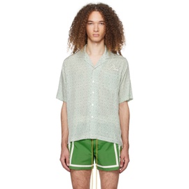 루드 Rhude 오프화이트 Off-White & Green Cravat Shirt 241923M192011