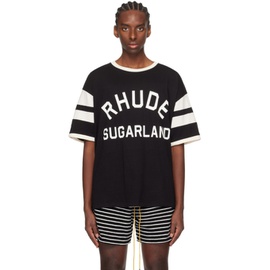 루드 Rhude Black Sugarland T-Shirt 241923M213009