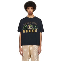 루드 Rhude Black Palmera T-Shirt 241923M213017
