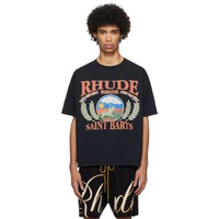 루드 Rhude Black Beach Chair T-Shirt 241923M213032