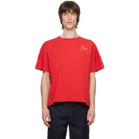 루드 Rhude Red Reverse T-Shirt 241923M213068