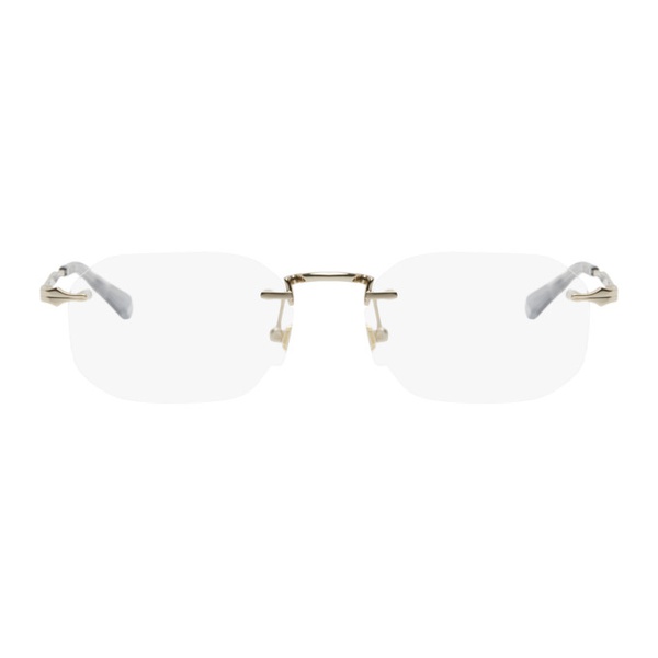  몽블랑 Gold Rimless Glasses 241926M133005