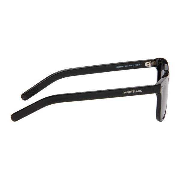  몽블랑 Black Rectangular Sunglasses 241926M134010