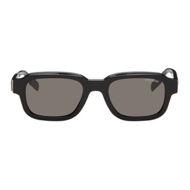 몽블랑 Black Rectangular Sunglasses 241926M134011