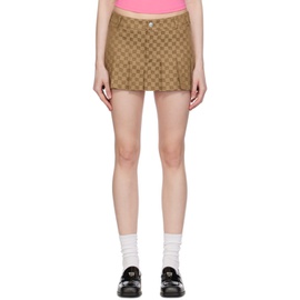 미스비헤이브 MISBHV Brown School Miniskirt 241937F090008