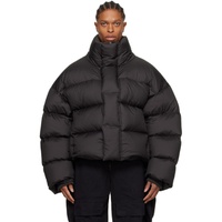 Entire Studios Black Quilted Down Jacket 241940M178004