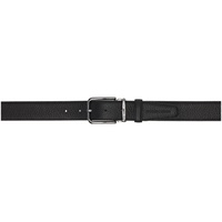 Emporio Armani Black Pebbled Leather Reversible Belt 241951M131003