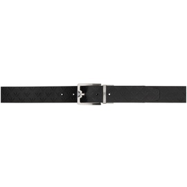 Emporio Armani Black Leather Reversible Belt 241951M131004