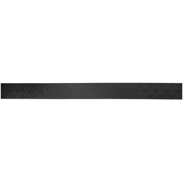  Emporio Armani Black Leather Reversible Belt 241951M131004