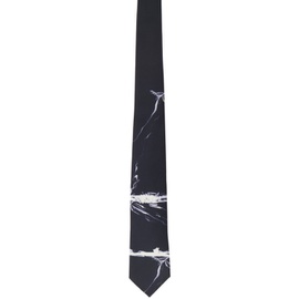 Emporio Armani Black Cravatta Stampata Tie 241951M158002