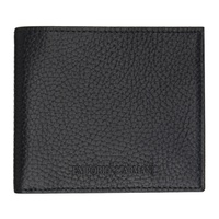 Emporio Armani Black Tumbled Leather Wallet 241951M164002