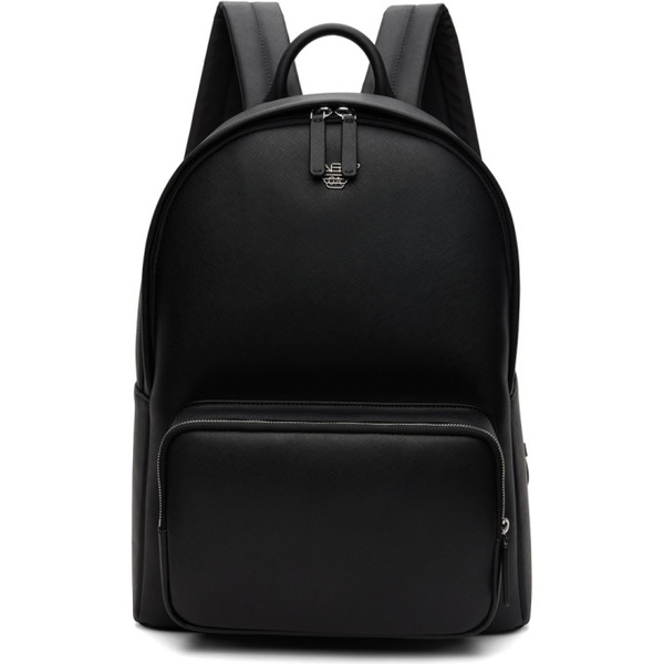  Emporio Armani Black Logo Backpack 241951M166000