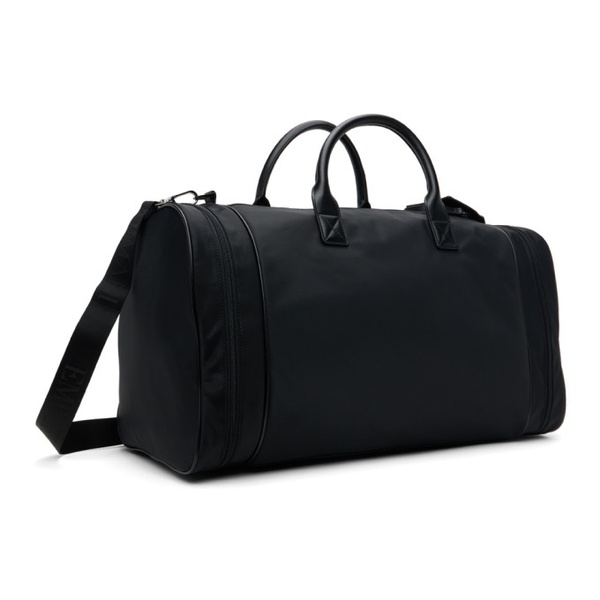 Emporio Armani Black ASV Recycled Nylon Weekend Bag 241951M169000