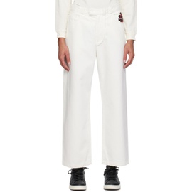 Emporio Armani White Bonded Jeans 241951M186009