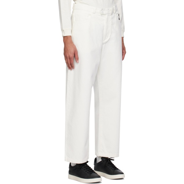  Emporio Armani White Bonded Jeans 241951M186009