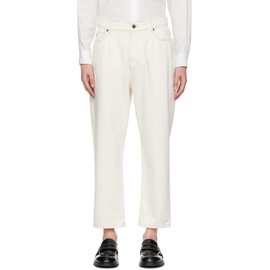 Emporio Armani 오프화이트 Off-White Embossed Jeans 241951M186012