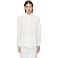 Emporio Armani White Semi-Sheer Shirt 241951M192009