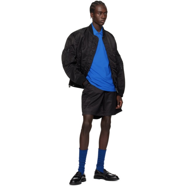  Emporio Armani Black Belted Shorts 241951M193000