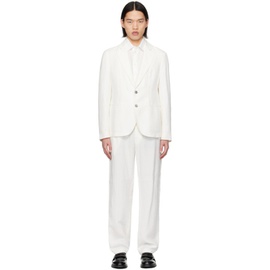 Emporio Armani 오프화이트 Off-White Notched Lapel Suit 241951M196000