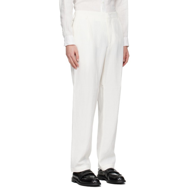  Emporio Armani 오프화이트 Off-White Notched Lapel Suit 241951M196000