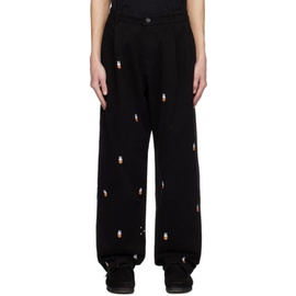 Pop Trading Company Black Miffy Embroidered Trousers 241959M191001