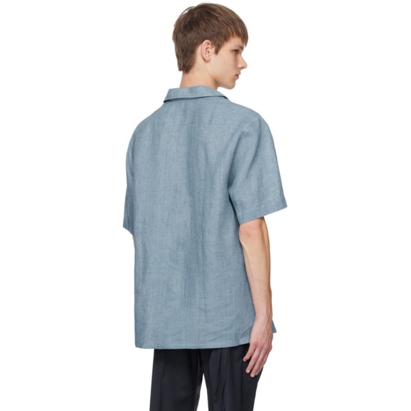  브리오니 Brioni Blue Tennis-Tail Shirt 241959M192006