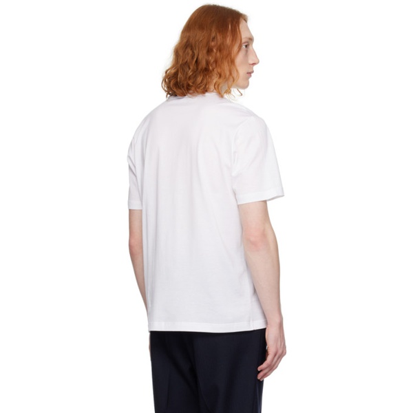  브리오니 Brioni White Embroidered T-Shirt 241959M213008