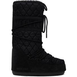Moon Boot Black Icon Quilted Boots 241970M223007