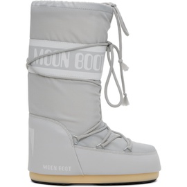 Moon Boot Gray Icon Boots 241970M255001
