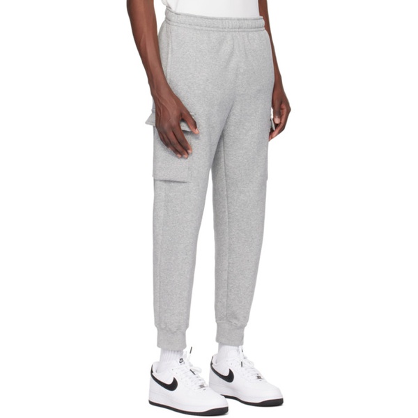 나이키 Nike Gray Embroidered Cargo Pants 242011M188005