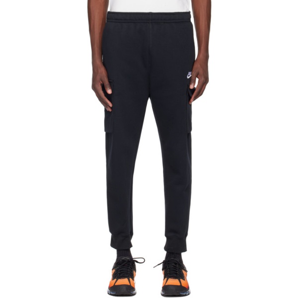나이키 Nike Black Embroidered Cargo Pants 242011M188006