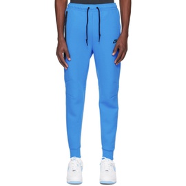 Nike Blue Printed Sweatpants 242011M190007