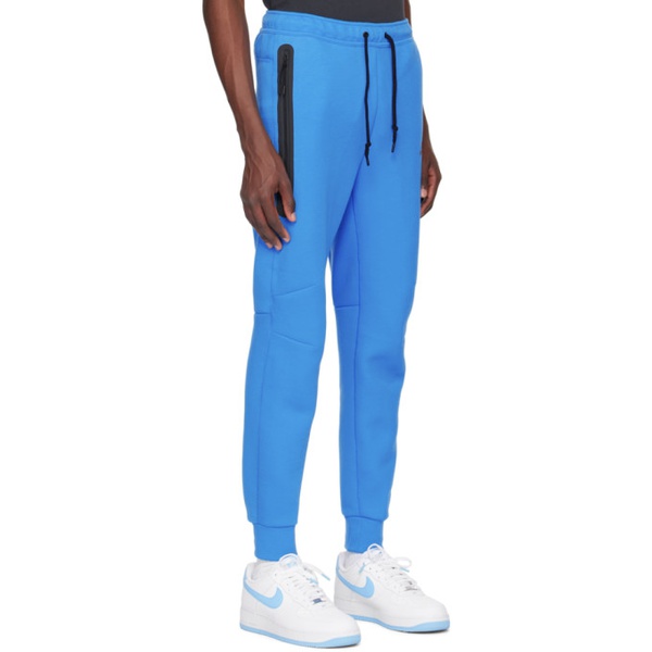 나이키 Nike Blue Printed Sweatpants 242011M190007