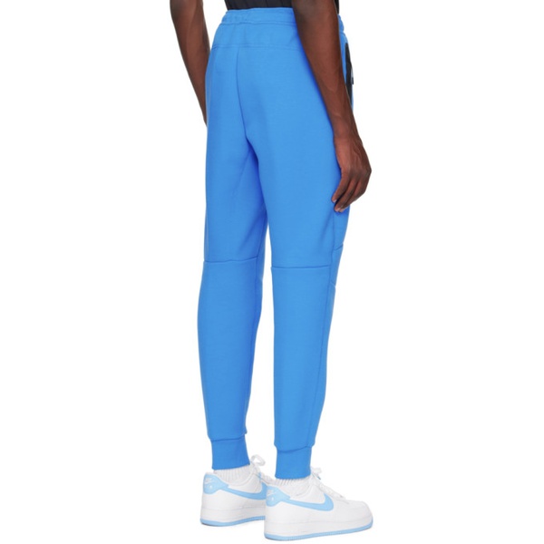 나이키 Nike Blue Printed Sweatpants 242011M190007