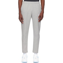 Nike Gray Embroidered Sweatpants 242011M190012