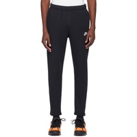 Nike Black Embroidered Sweatpants 242011M190013
