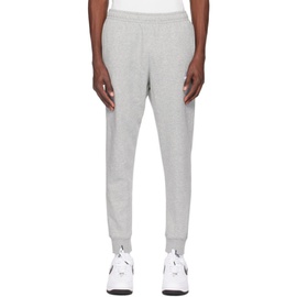 Nike Gray Embroidered Sweatpants 242011M190015